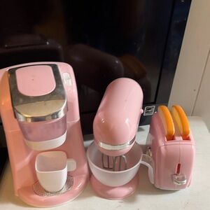 Pink Kitchen Appliance Set
